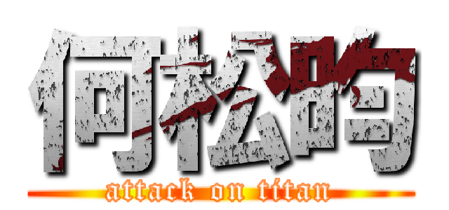 何松昀 (attack on titan)