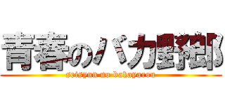 青春のバカ野郎 (seisyun no bakayarou)