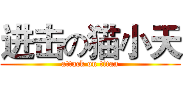 进击の猫小天 (attack on titan)