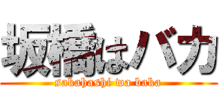 坂橋はバカ (sakahashi wa baka)