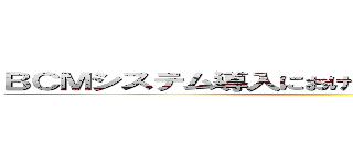 ＢＣＭシステム導入におけるマーケティング戦略 ()