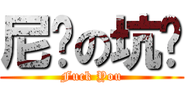 尼玛の坑爹 (Fuck You)