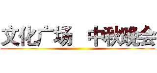 文化广场   中秋晚会 ()