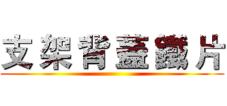 支 架 背 蓋 鐵 片 ()