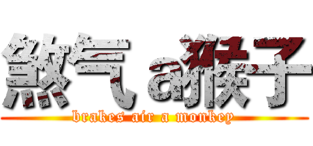 煞气ａ猴子 (brakes air a monkey)