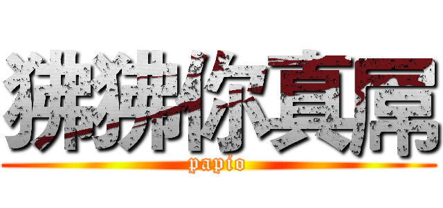 狒狒你真屌 (papio)