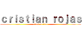 ｃｒｉｓｔｉａｎ ｒｏｊａｓ (attack on titan)