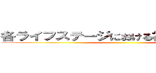 各ライフステージにおける社会からの支援 ()