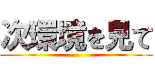 次環境を見て ()