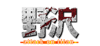 野沢 (attack on titan)