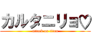 カルタニリョ♡ (attack on titan)