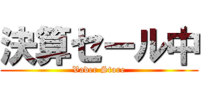 決算セール中 (Vader Store)