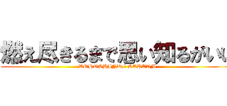 燃え尽きるまで思い知るがいい (TOHOSHINKI SCREAM)