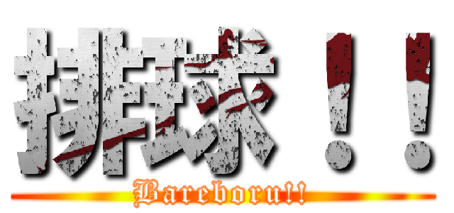 排球！！ (Bareboru!!)