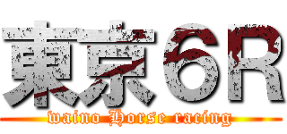 東京６Ｒ (waino Horse racing)