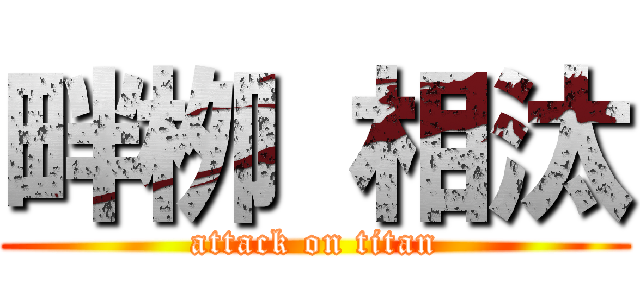 畔栁 相汰 (attack on titan)