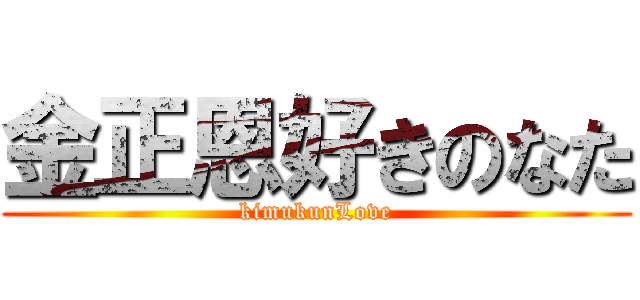 金正恩好きのなた (kimukunLove)