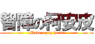 智障の柯安皮 (Have a pig head)