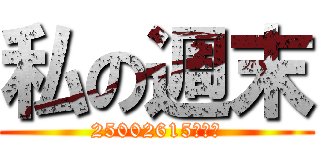 私の週末 (25002615　サム)