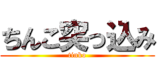 ちんこ突っ込み (tinko)