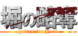 堀の略奪 (gotten for Hori)