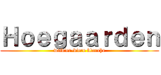 Ｈｏｅｇａａｒｄｅｎ (witbier-biere blanche)