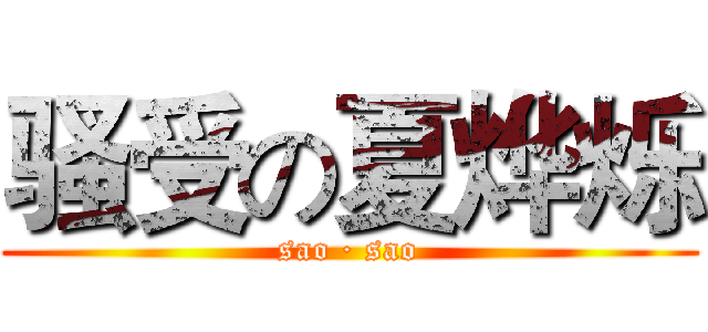 骚受の夏烨烁 (sao · sao)