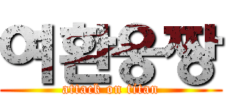 여환웅짱 (attack on titan)
