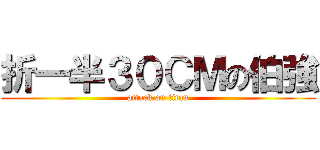 折一半３０ＣＭの伯強 (attack on titan)