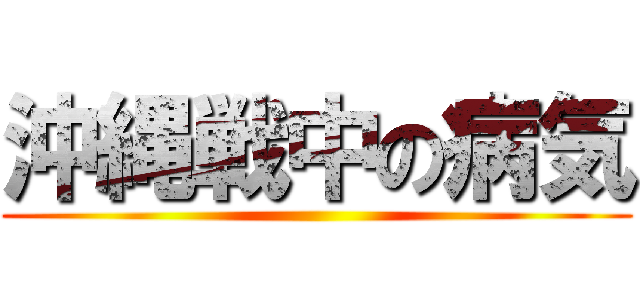 沖縄戦中の病気 ()