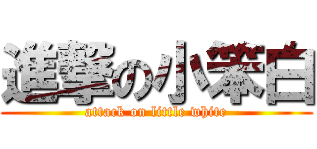 進撃の小笨白 (attack on little white)