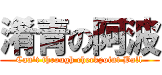 淆青の阿波 (Can\'t through checkpoint Ball)