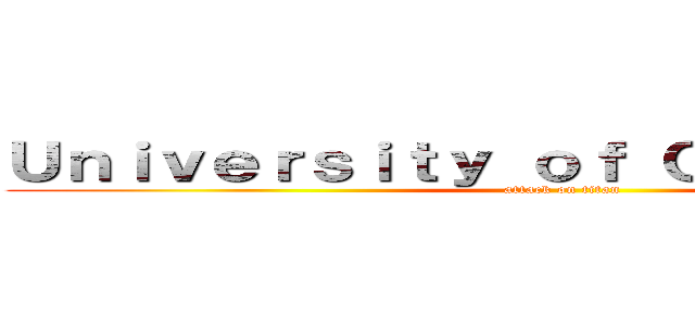 Ｕｎｉｖｅｒｓｉｔｙ ｏｆ Ｃａｍｂｒｉｄｇｅ (attack on titan)