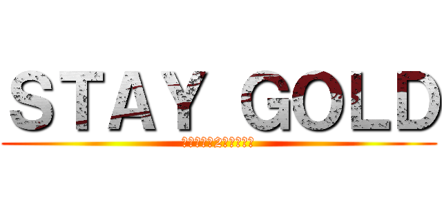 ＳＴＡＹ ＧＯＬＤ (輝き続ける2組の４０人)