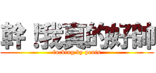 幹！我真的好帥 (fucking by penis)