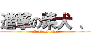 進撃の柴犬 、 (attack on titan)