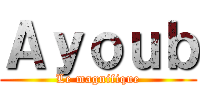 Ａｙｏｕｂ (Le magnifique)