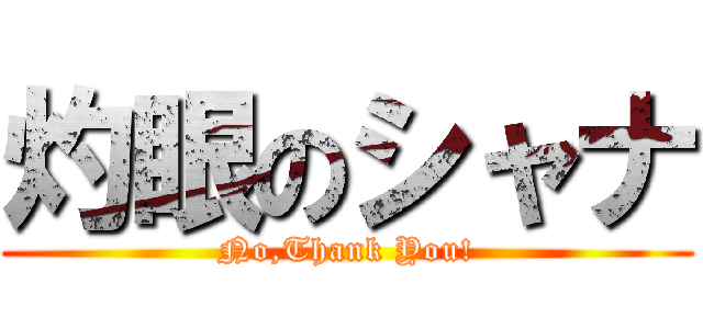 灼眼のシャナ (No,Thank You!)