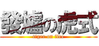 發爐の虎式 (tiger on fire)