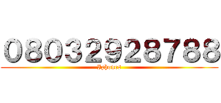 ０８０３２９２８７８８ (Iphones)