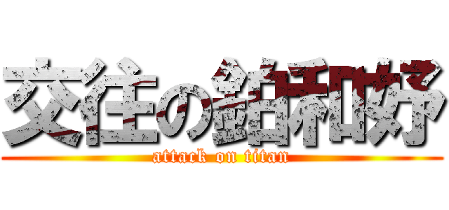 交往の鉑和妤 (attack on titan)