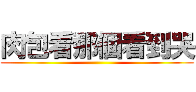 肉包看那個看到哭 ()