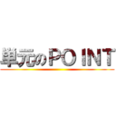 単元のＰＯＩＮＴ ()
