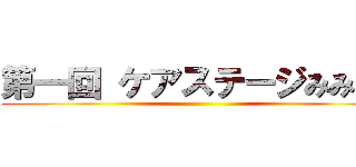 第一回 ケアステージみみなし ()