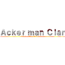 Ａｃｋｅｒ ｍａｎ Ｃｌａｎ (Attack on Titan Tribute Game)