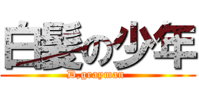 白髪の少年 (D,grayman )
