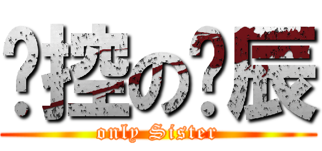 姊控の昰辰 (only Sister)