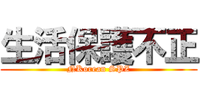 生活保護不正 (NKorean SPZ)