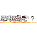 尼玛这是毛！？ (QAQ)