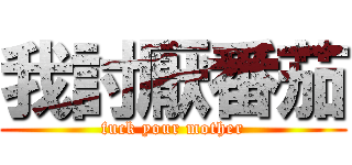我討厭番茄 (fuck your mother)